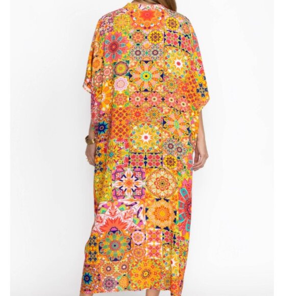 Johnny Was Kaleida Caftan Swim Cover-up - Picture 13 of 13